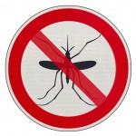 interdit aux moustiques, panneau signalisation